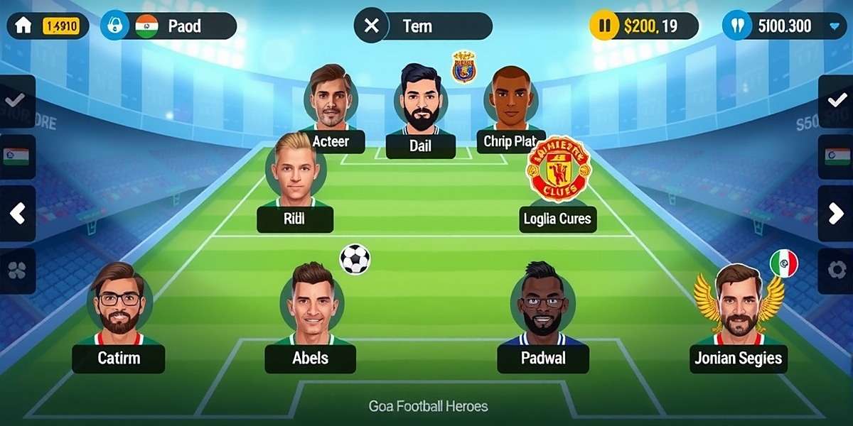 Goa Football Heroes - Choose Your Favorite Indian Team Goa Football Heroes team selection interface featuring various Indian football clubs
